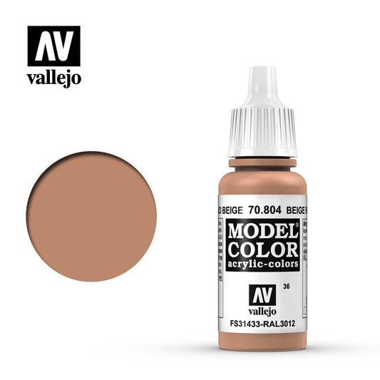 Model color Vallejo - Beige red 70804